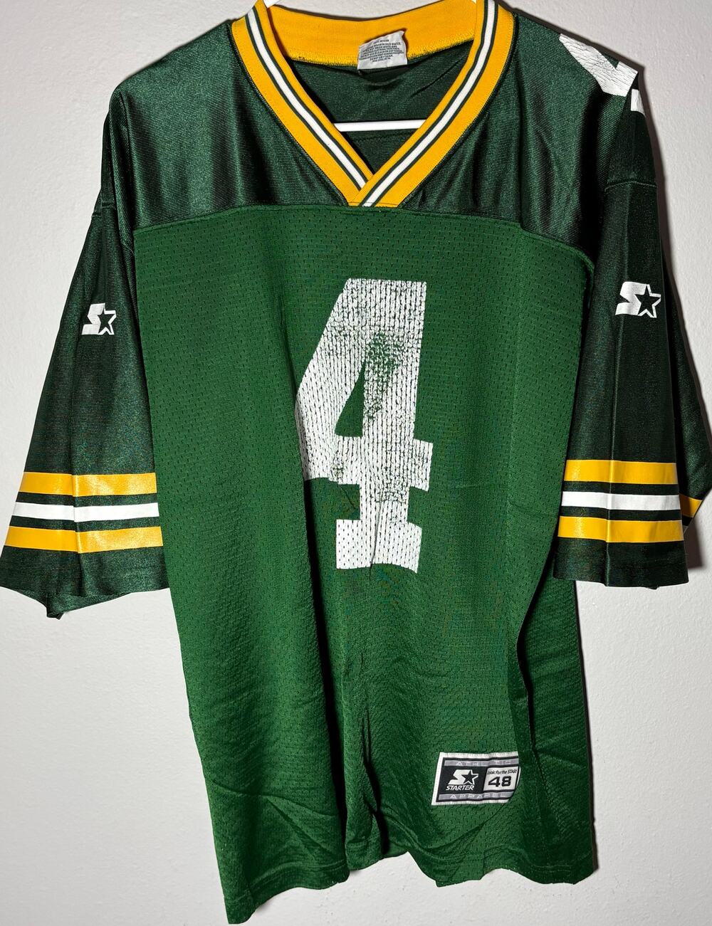 Vintage 1998 Green Bay Packers Brett Favre #4 Green Starter NFL Jersey Sz L